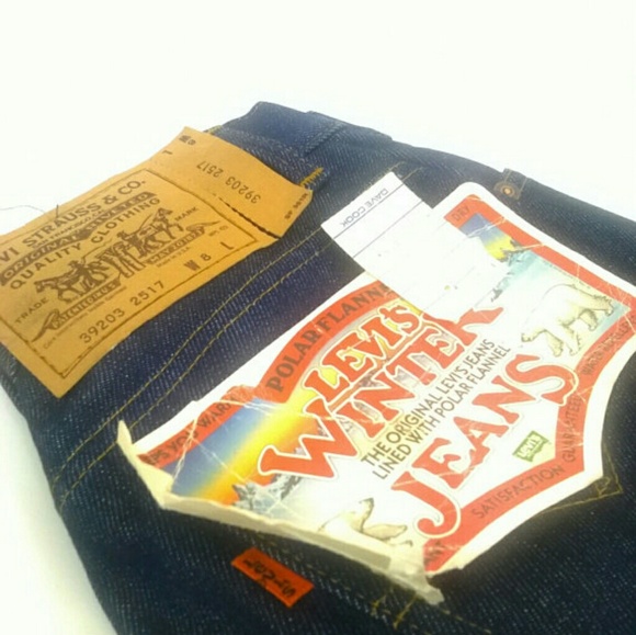Rare Levis 1980's NWT Flannel Womens Jeans Size 8 - Picture 3 of 6