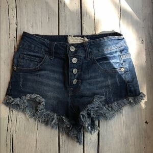 ALTAR'D STATE FRINGED HIGH WAISTED SHORTS