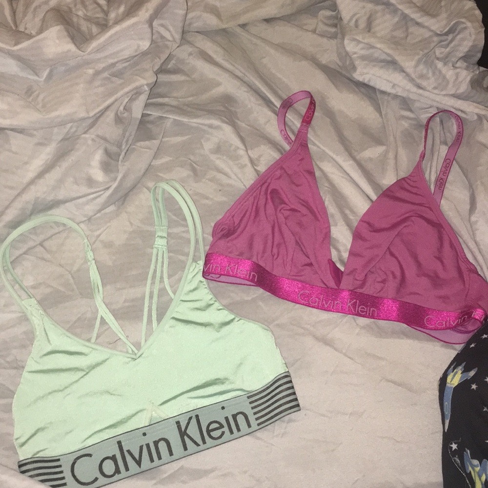 Calvin Klein bralette bundle.