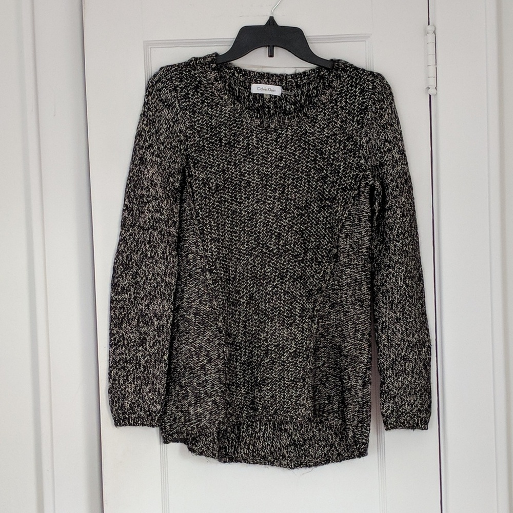 Calvin Klein Tweed Black/White Sweater