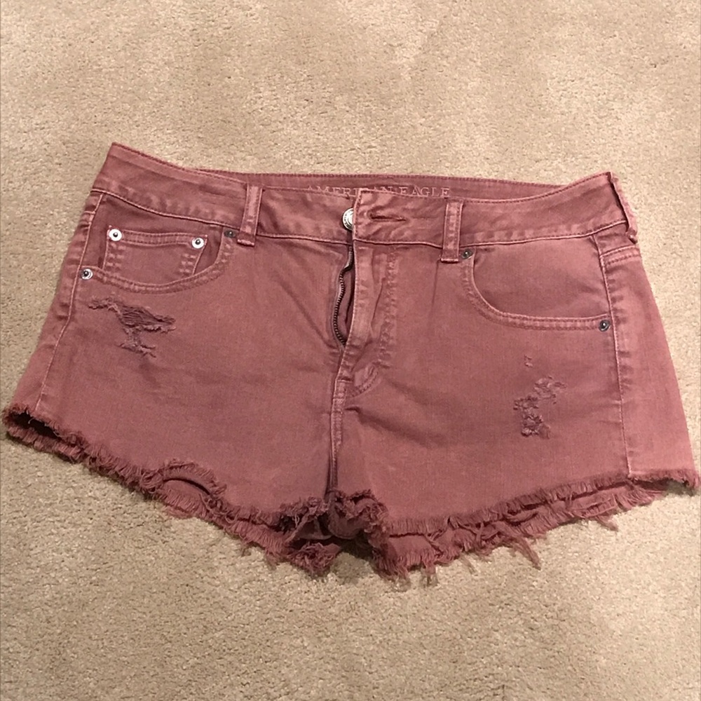 High wasted stretch shorts