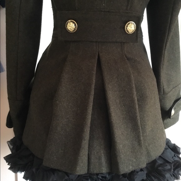 *NWOT* M 60 Miss Sixty princess line military coat - Picture 3 of 8