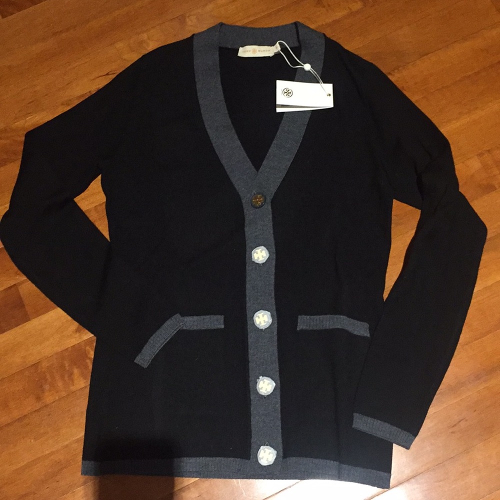 Tory Burch Cardigan S NEW merino wool