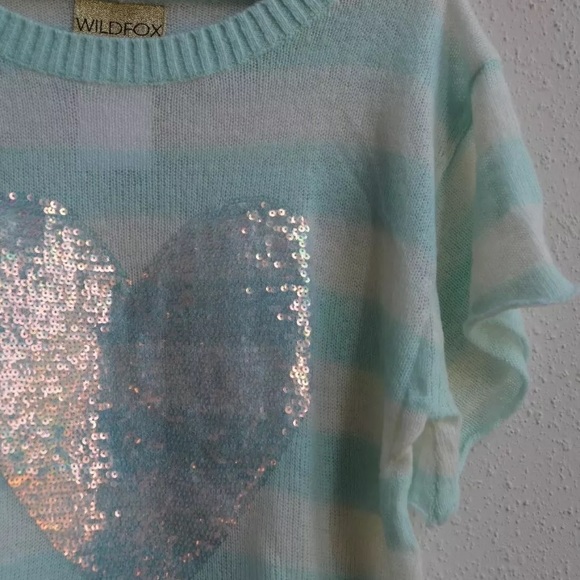 WILDFOX Bridgitte Lake House Sequined Sweater Tee - Picture 5 of 8