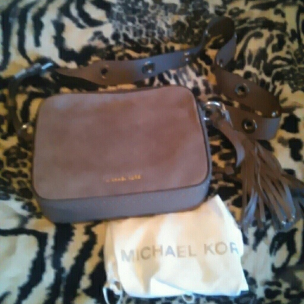 🆕MK✴BROOKLYN LEATHER /SUEDE CROSSBODY BAG - Picture 6 of 10