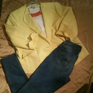 Yellow Kasper Blazer
