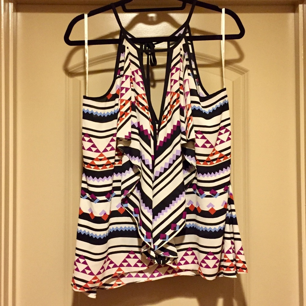 BCBG Aztec Print Top