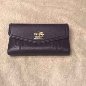 Coach Check Book Wallet