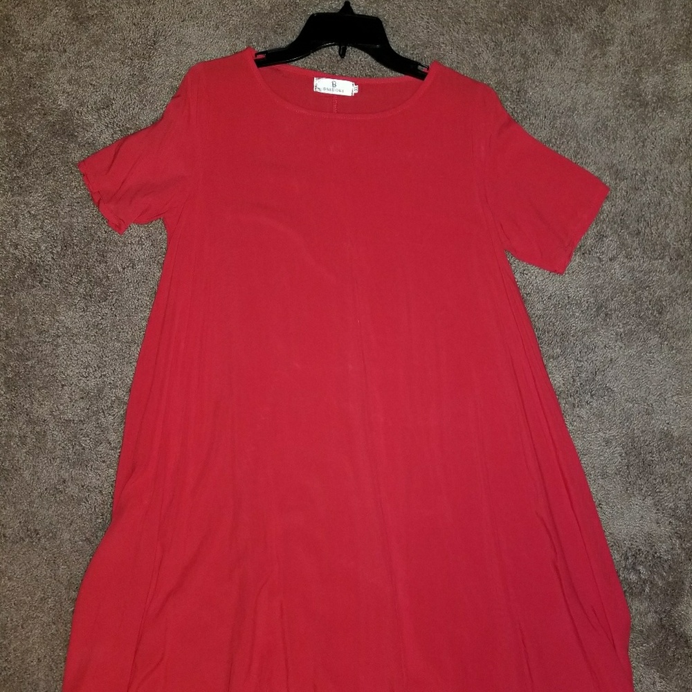 Red/orange casual dress