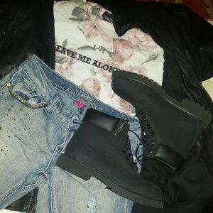 Black Timberland Boots