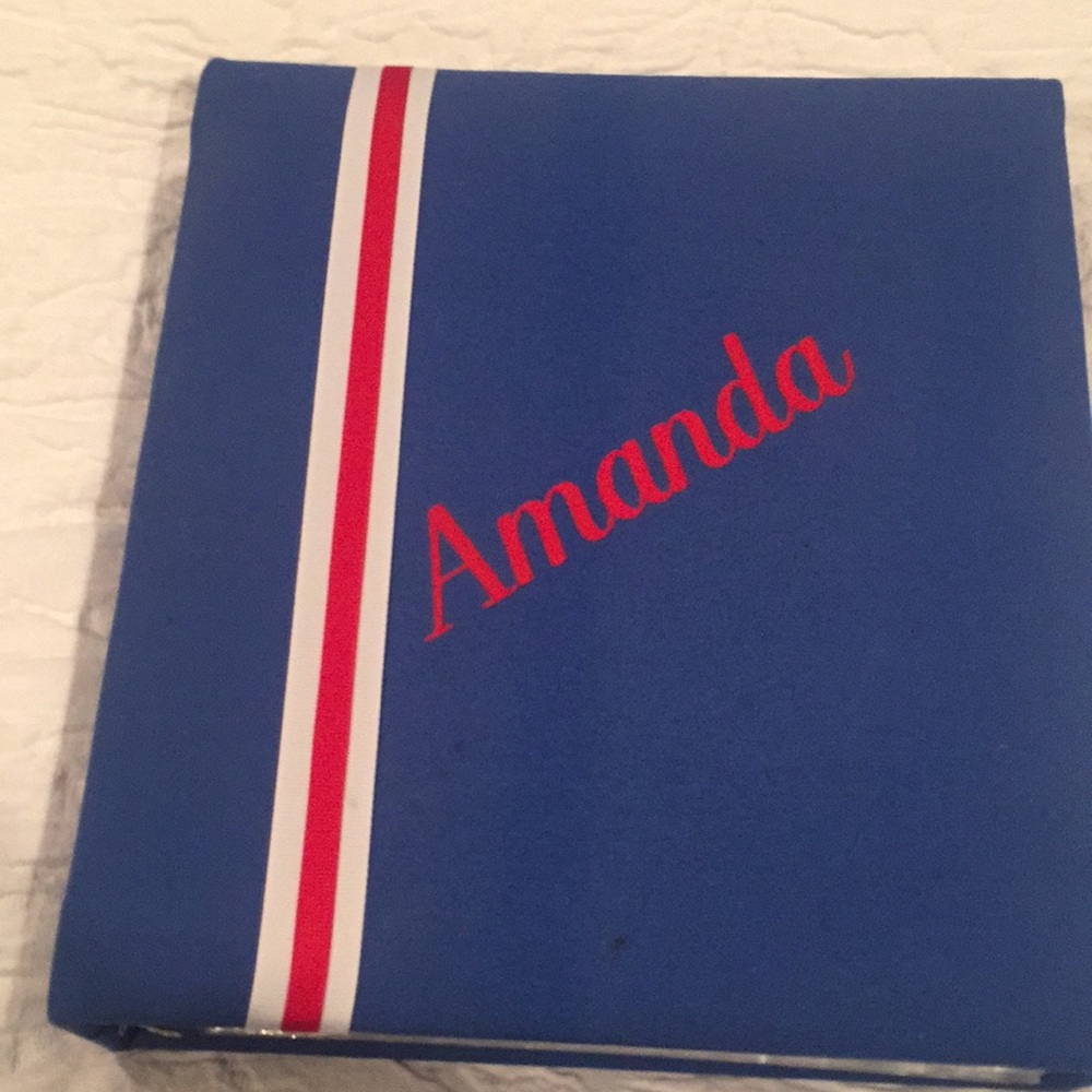 Photo book. Embroidered "Amanda"