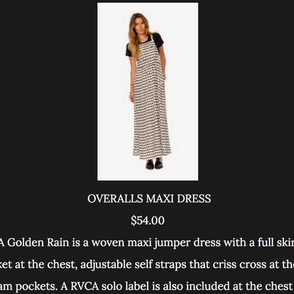 ❣️SOLD❣️RVCA Golden Rain dress - Picture 3 of 8