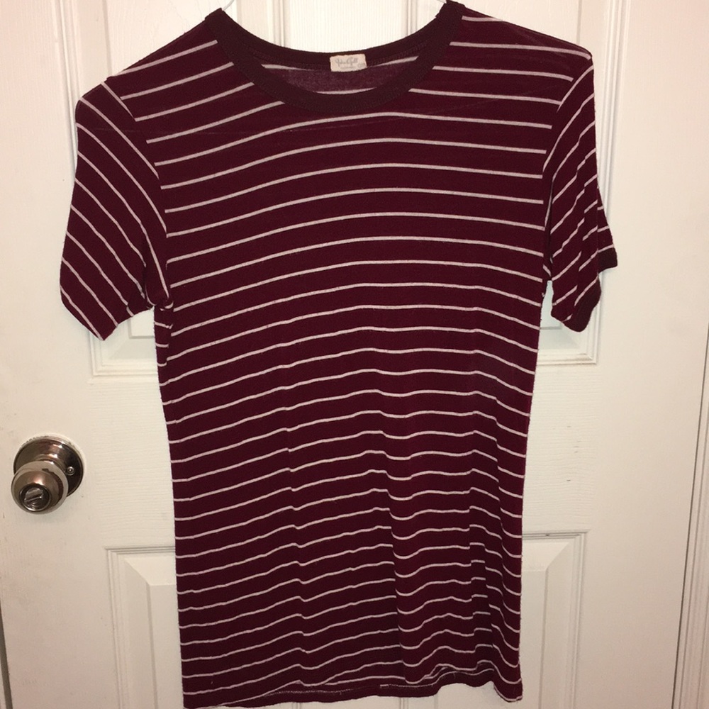 John Galt Maroon Top