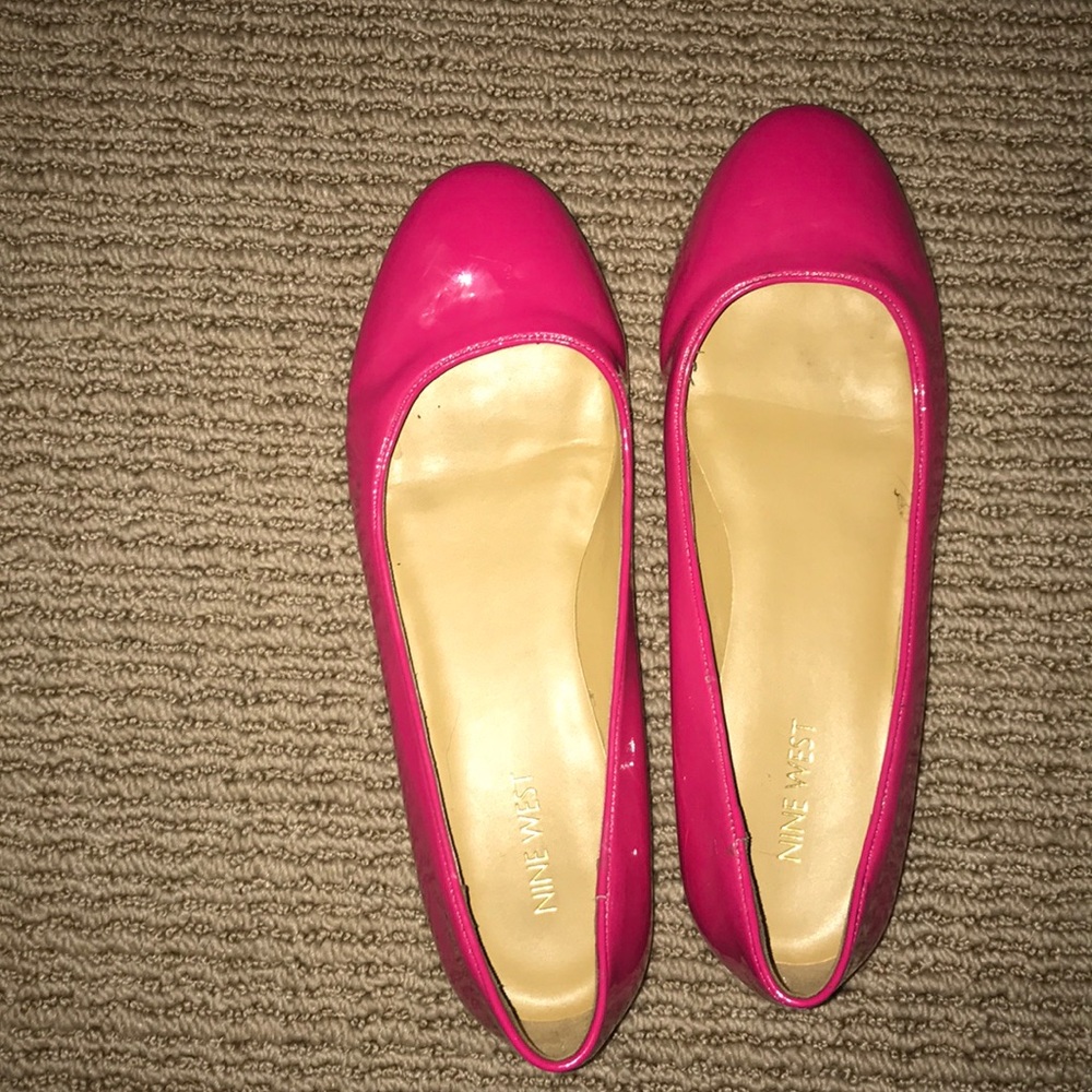 Nine West hot pink flats