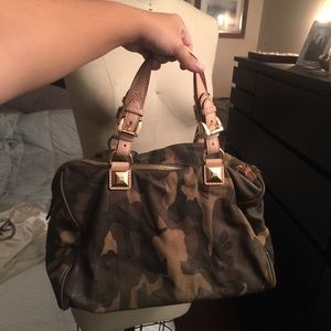 Michael by Michael Kors leather camo bag