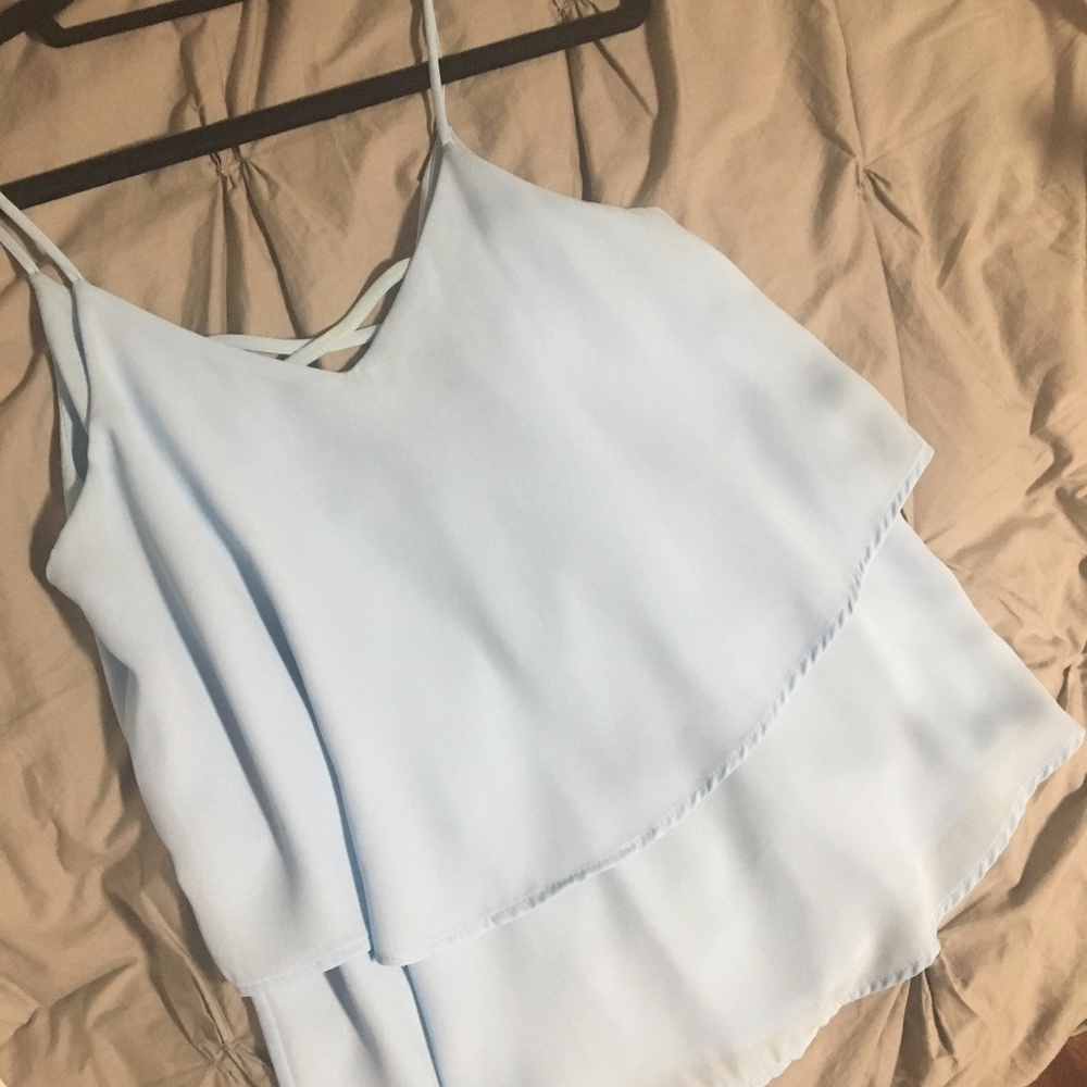 Pale Blue Blouse