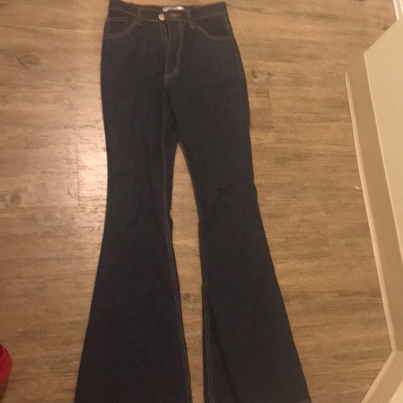 Dark wide leg jeans - Picture 2 of 6