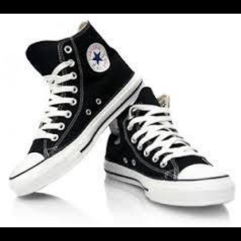 Black high top Converse