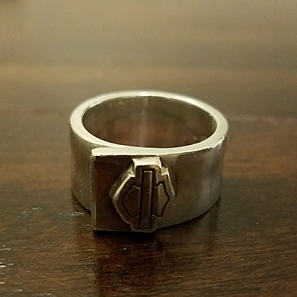 Sterling Silver Harley-Davidson Ring sz 9