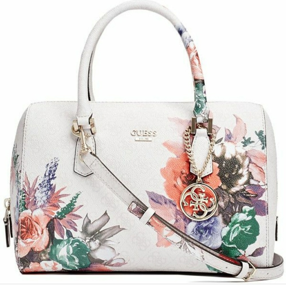 Floral Guess Satchel