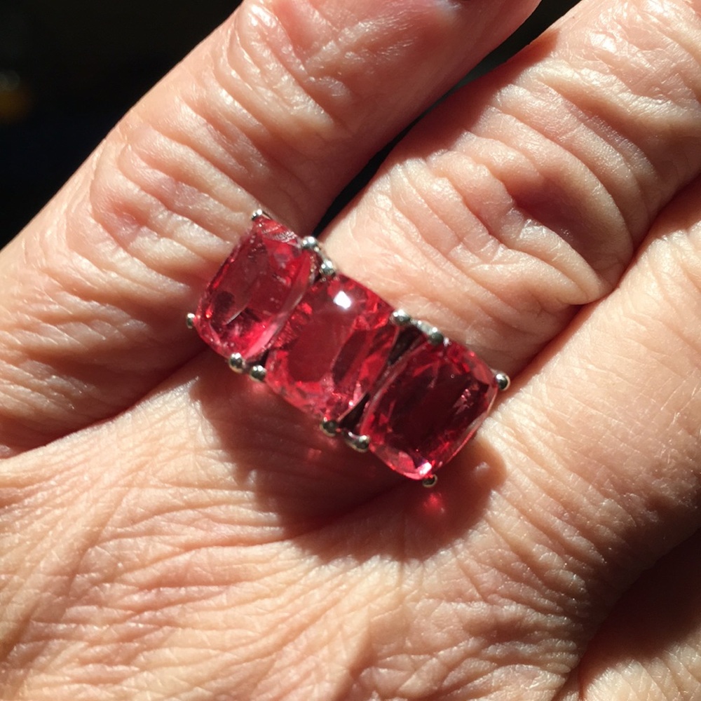 Papaya quartz ring