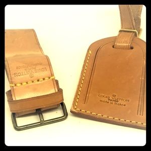 Authentic Louis Vuitton Luggage Tag, Strap: 3 pcs