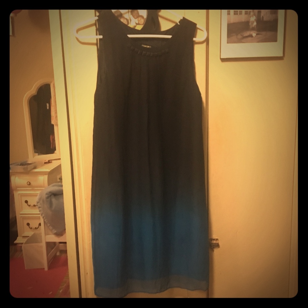 Taylor’s Beautiful Black-Blue Ombre Sheer Dress 👗