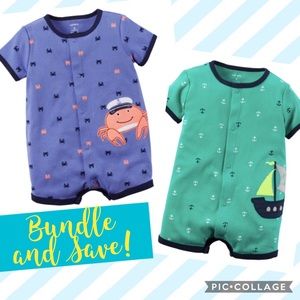 Carter’s Snap-Up Cotton Rompers (Set of 2)