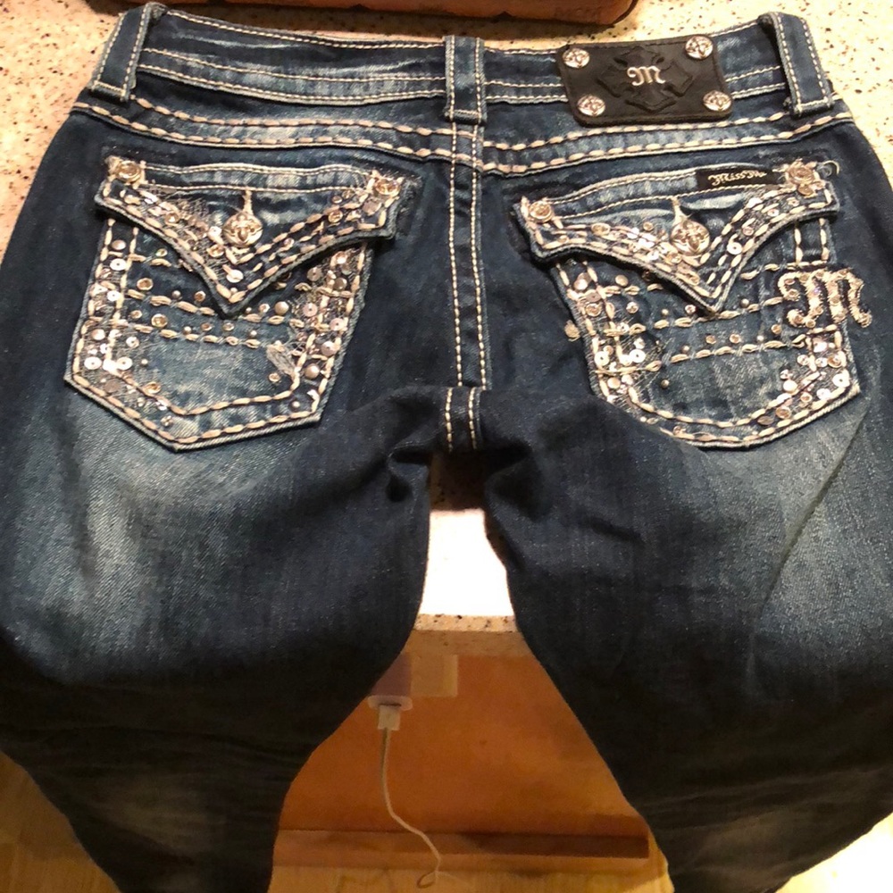 Miss Me-Denim Dark wash skinny jeans