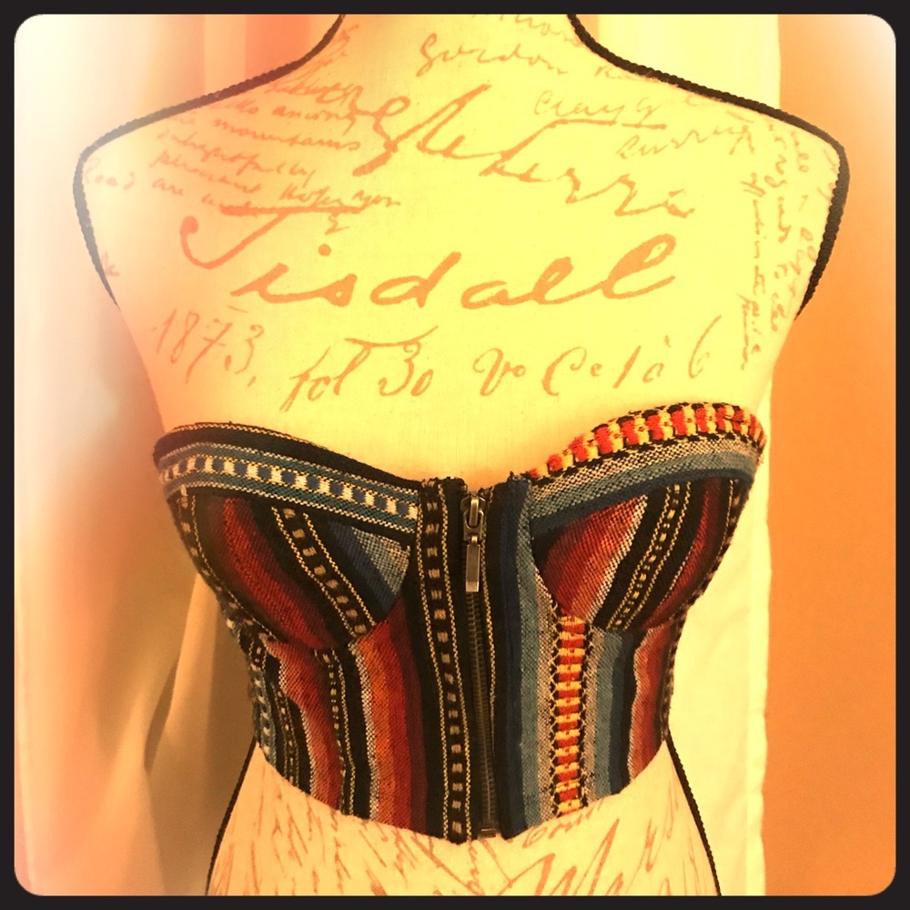 Multi colored crop top