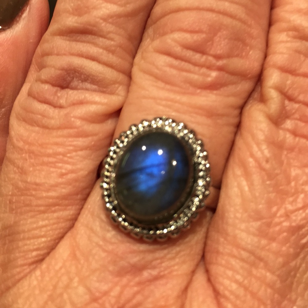 Sterling silver Labradorite ring