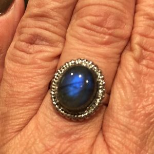 Sterling silver Labradorite ring