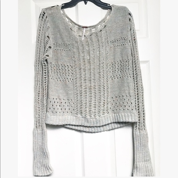 Free People Sweaters - Free People knitted coral / aqua oatmeal sweater