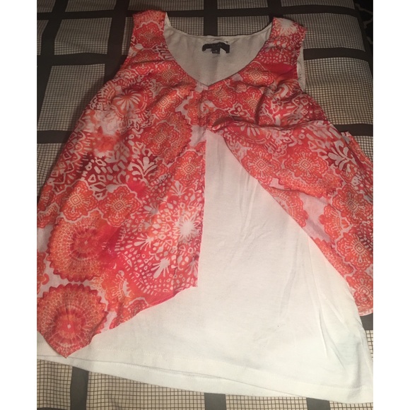 Orange abstract flowy tank - Picture 2 of 5