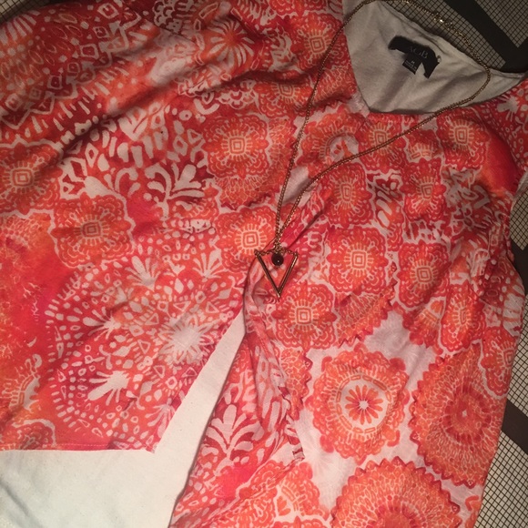 Orange abstract flowy tank - Picture 4 of 5
