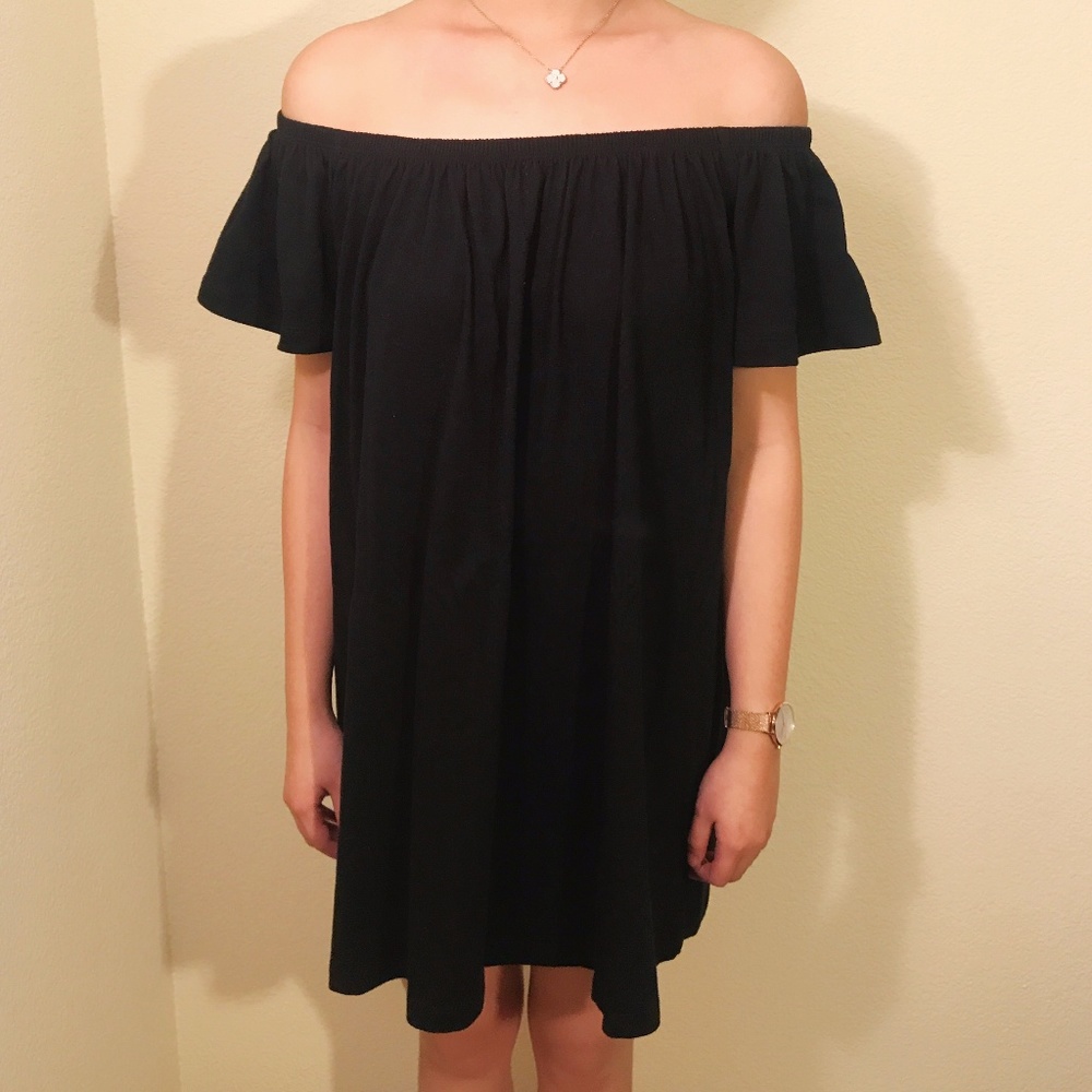 ASOS Black Off Shoulder Dress