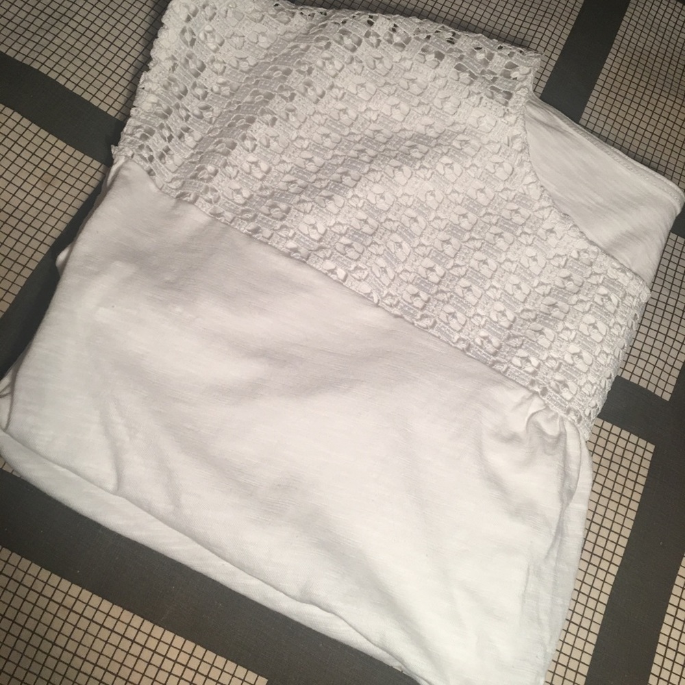 Crochet paneled blouse