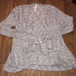 Gray cardigan