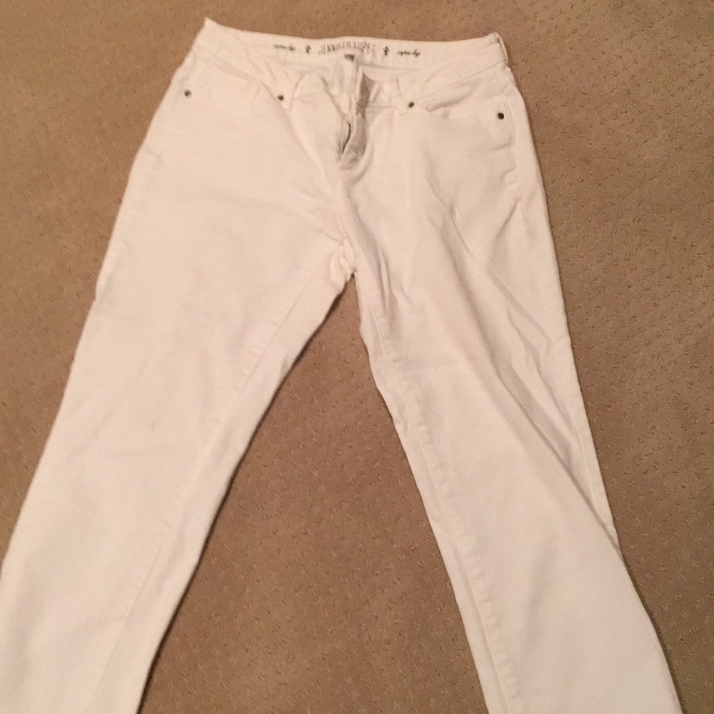 White jean pants
