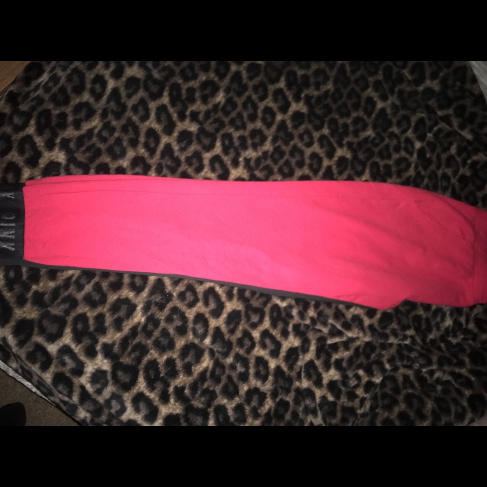 red PINK jogger sweats