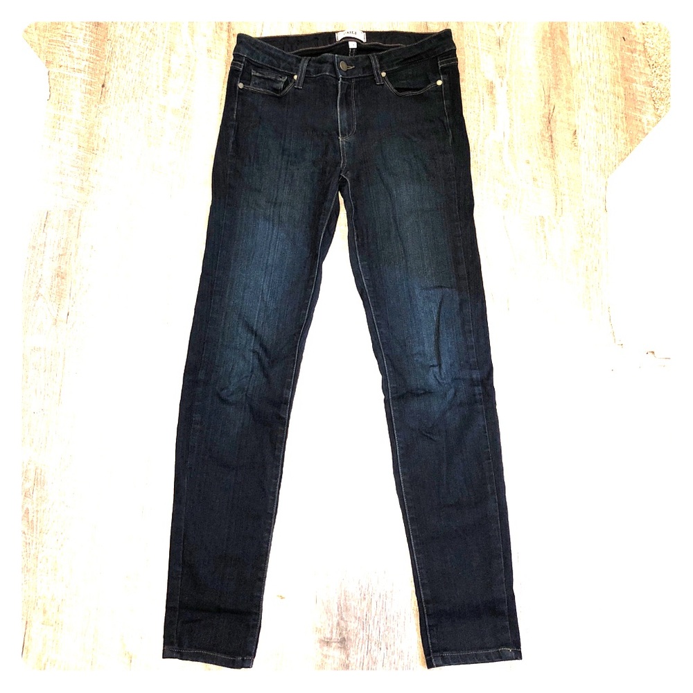 Dark wash Paige skinny jeans size 28