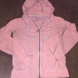 T-shirt material zip up