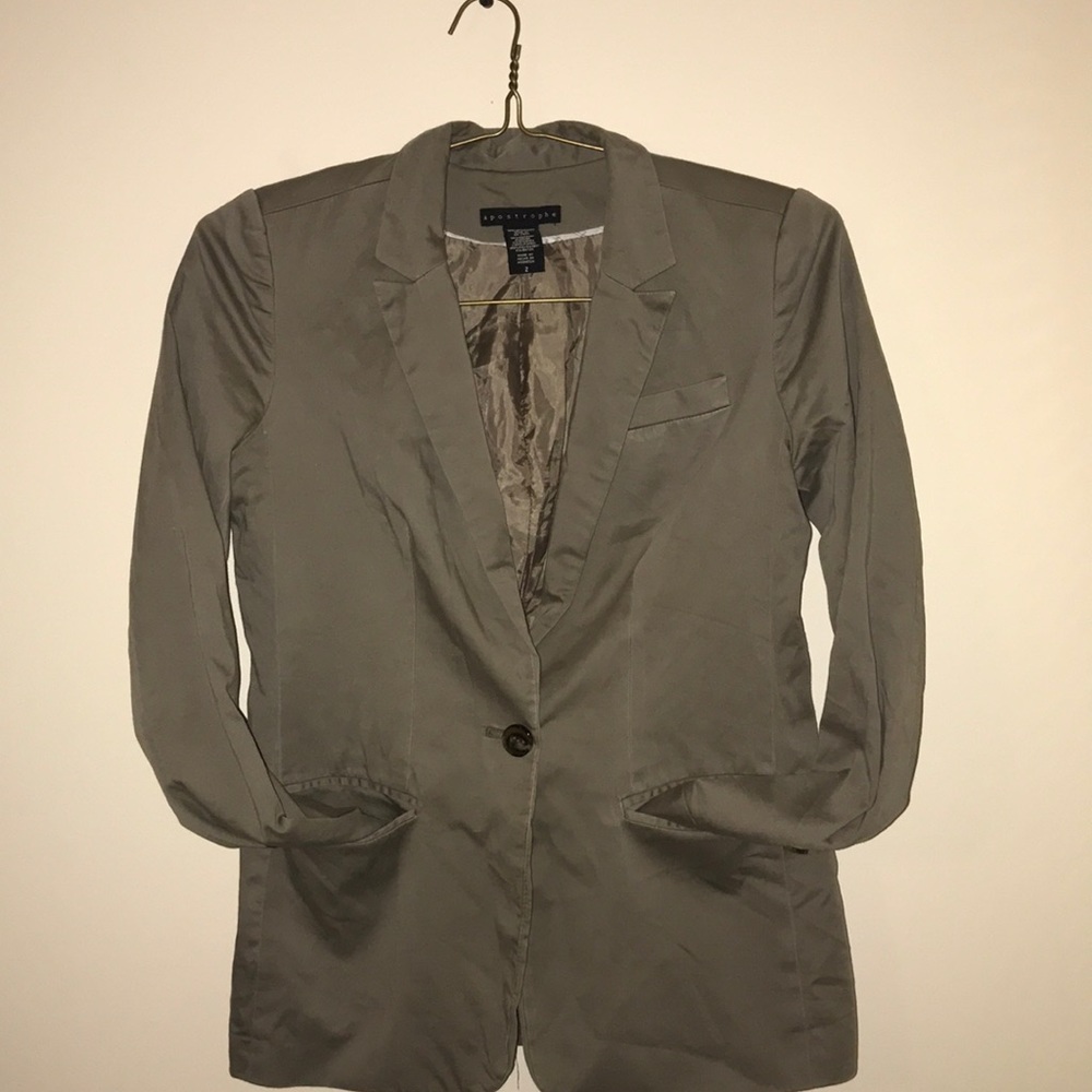 Apostrophe Olive Green Blazer