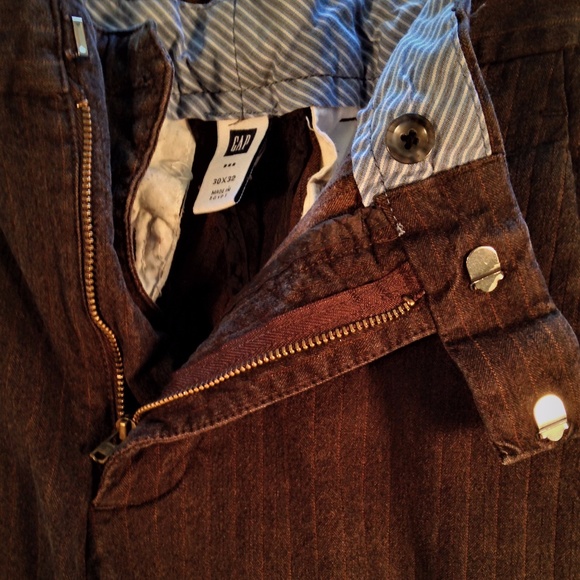 Gap Black Striped Dress Pants 30/32 - Picture 2 of 6