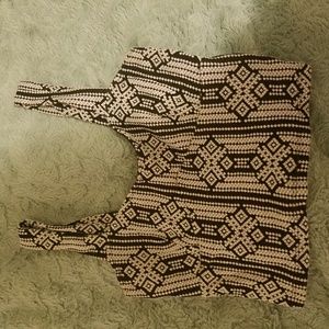 Black and white crop top