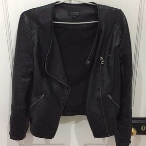 Top shop preloved pleather jacket size 6