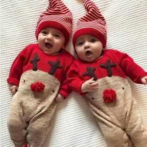 Reindeer Christmas Rompers