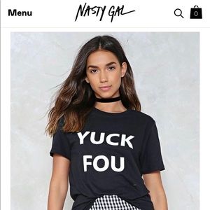 NWT Nasty Gal Yuck Fou tee