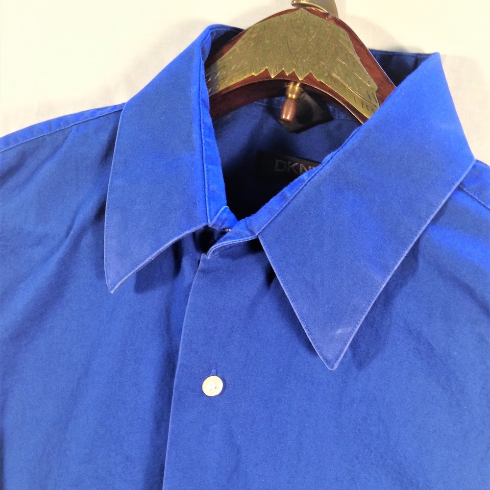 DKNY Blue Long Sleeve Medium Dress Shirt