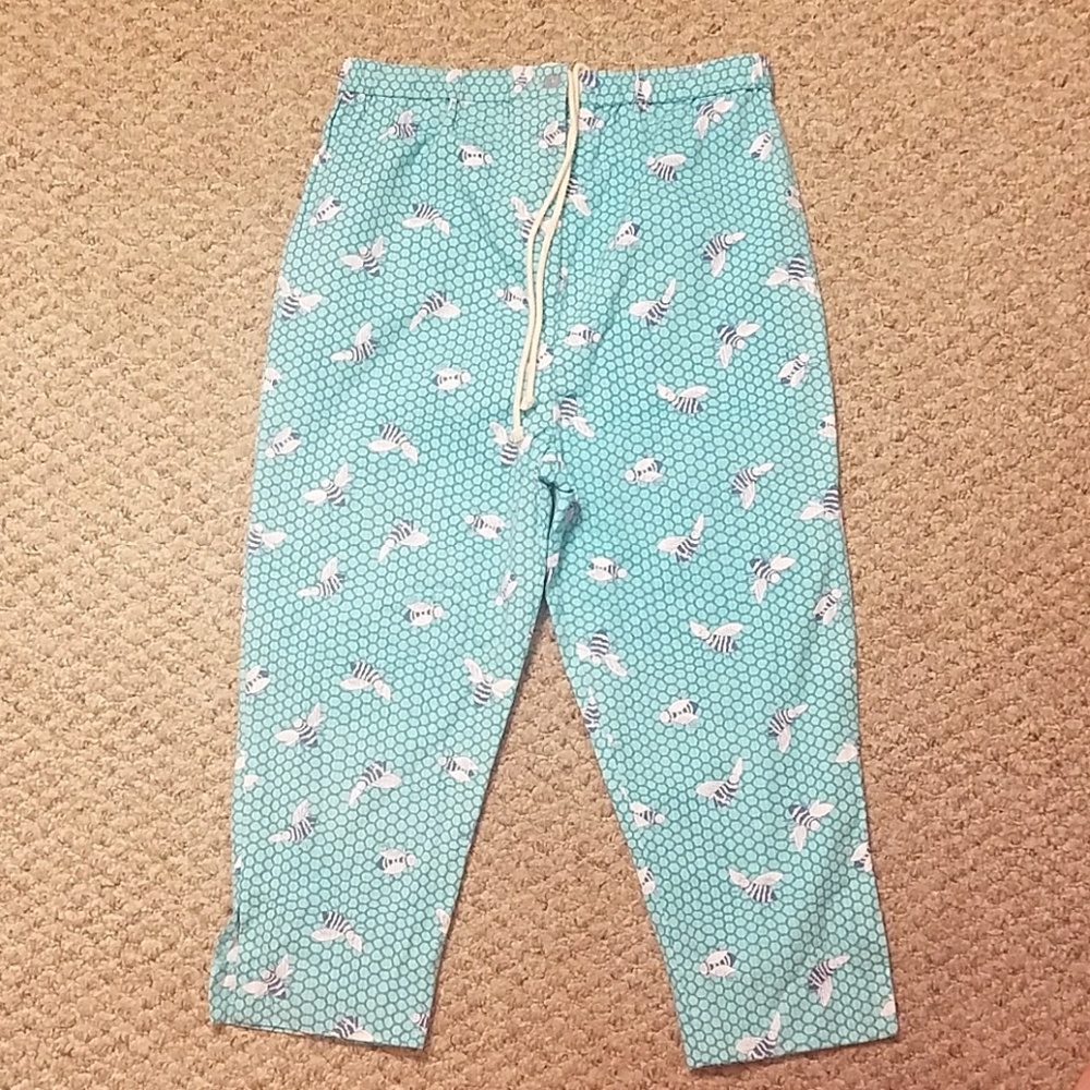 Lilly Pulitzer Bee Print Crop Cotton Pants